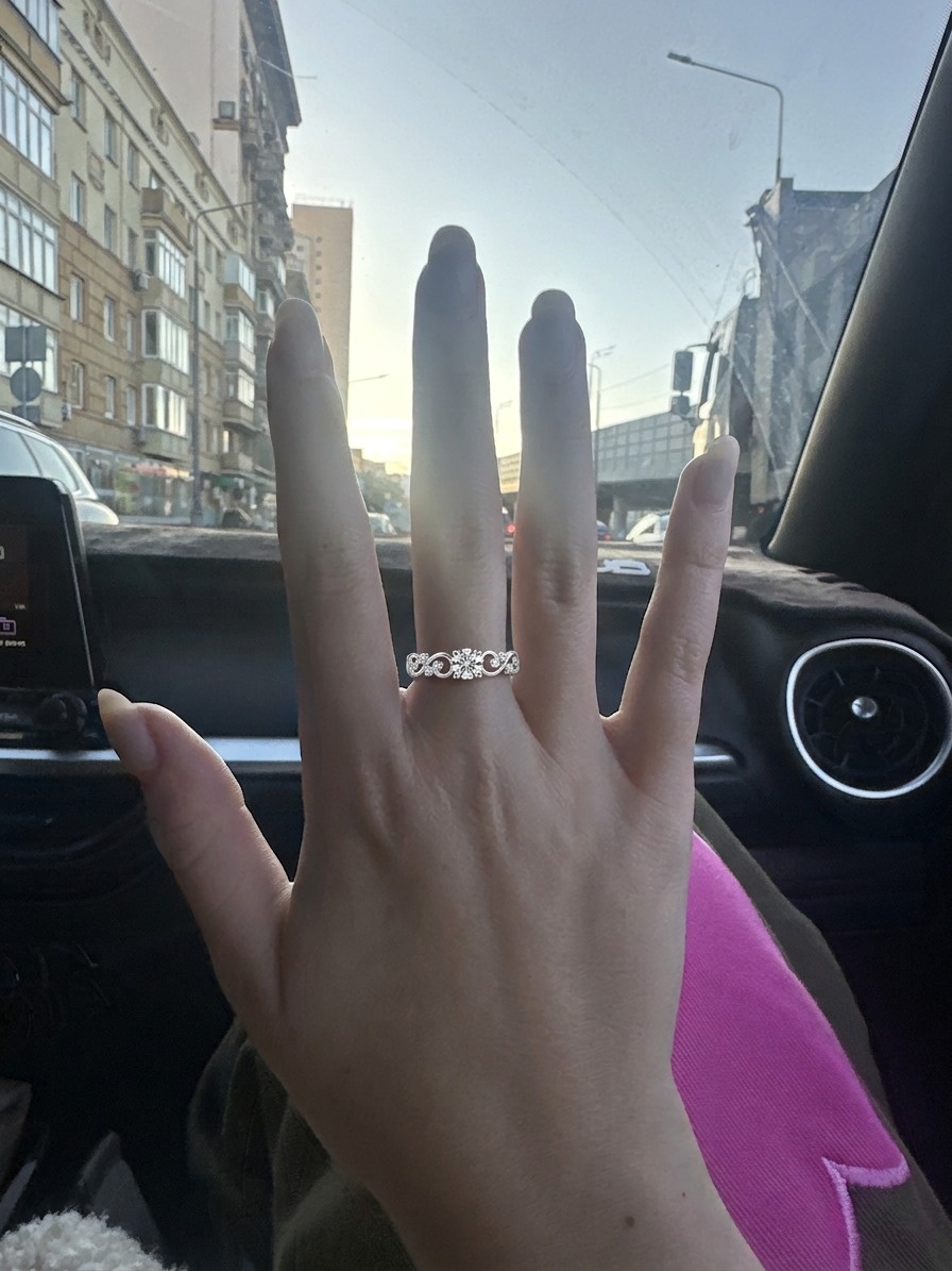 Дизайнерское кольцо 0.4 ct. со вставками бриллиантов