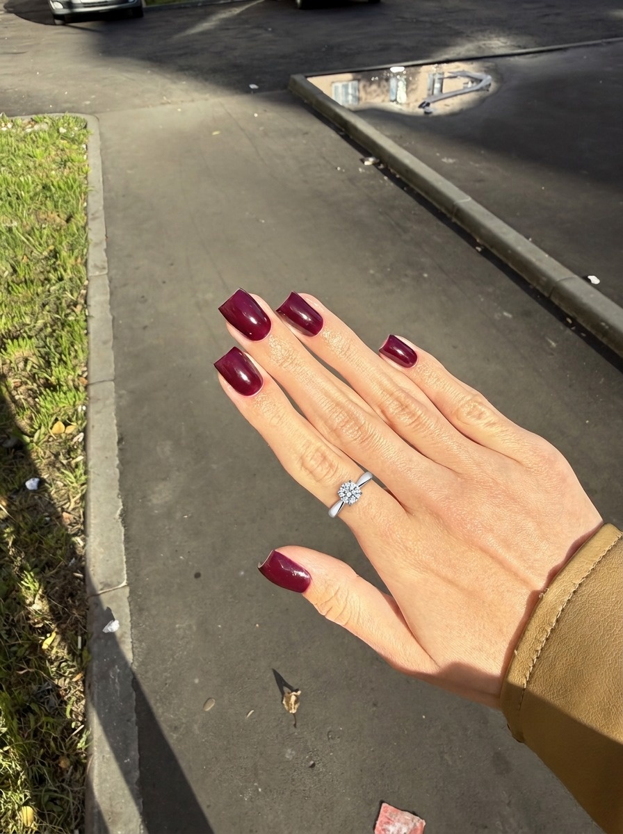 Помолвочное кольцо с бриллиантом 0.3 ct.