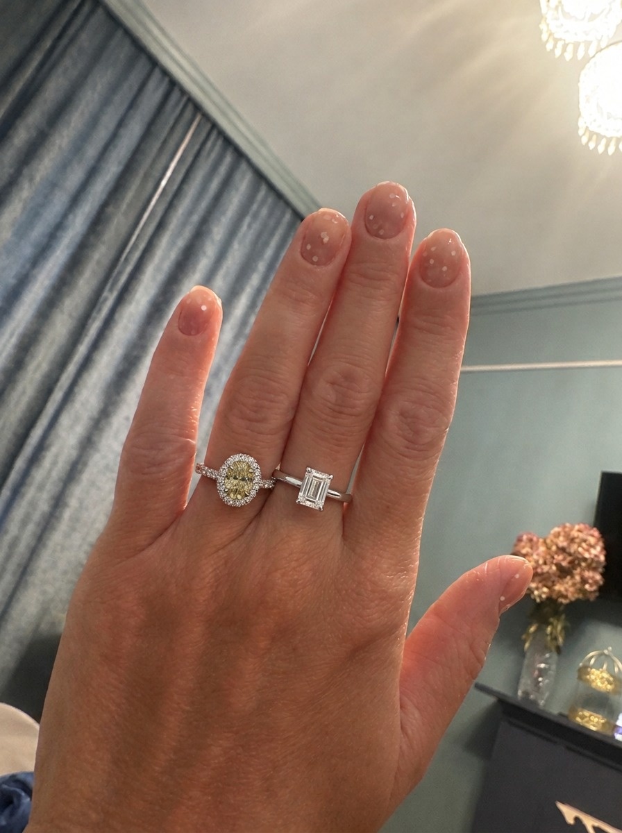 Кольцо с бриллиантом 0.5 ct. в огранке «Эмеральд»