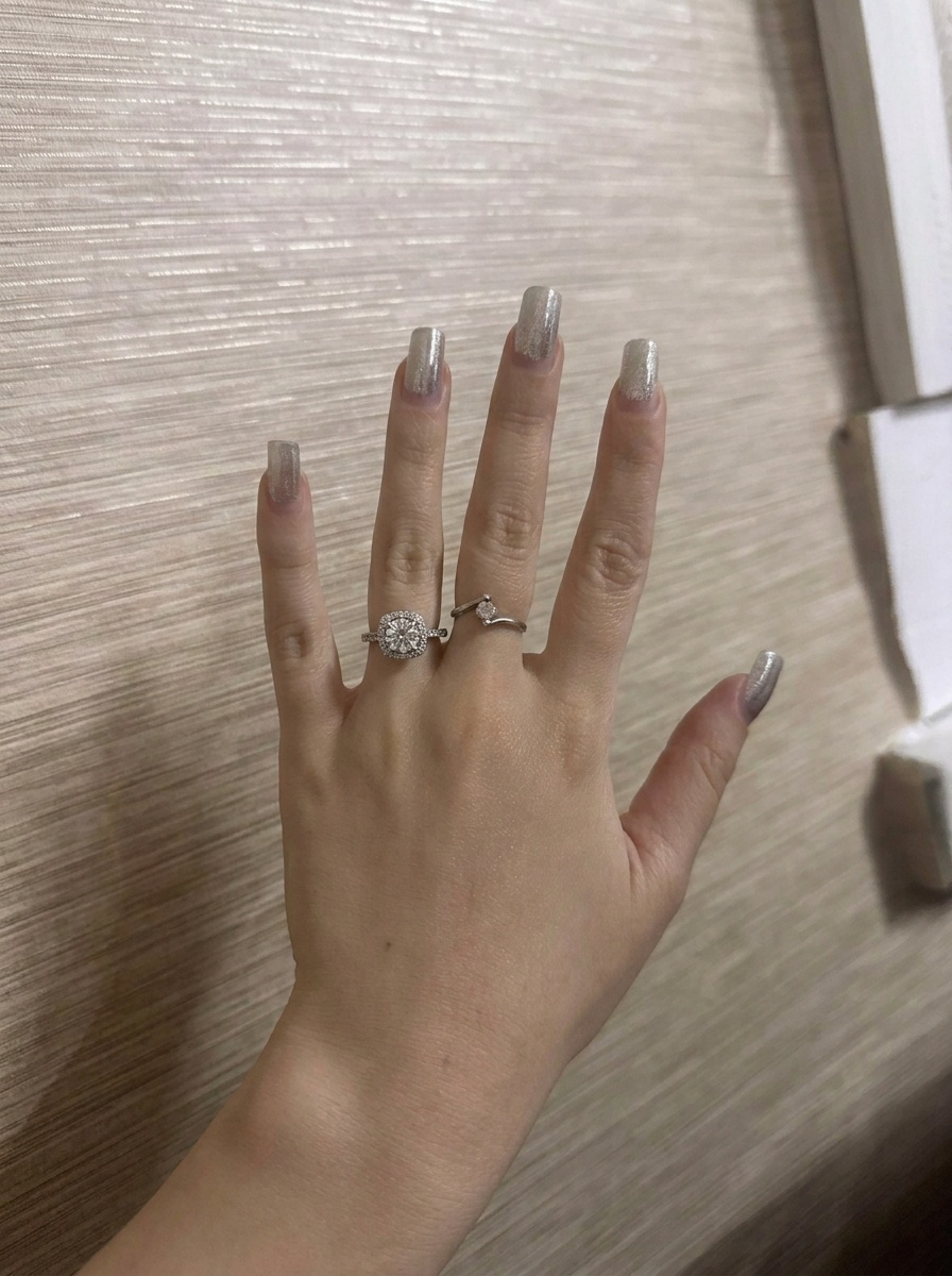 Дизайнерское кольцо 0.6 ct. с россыпью бриллиантов