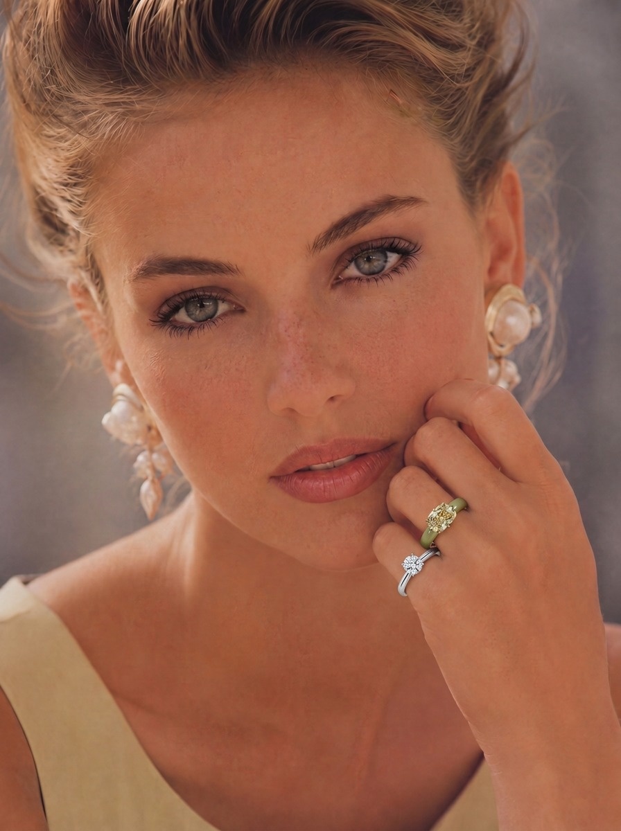 Помолвочное кольцо с бриллиантом 0.3 ct.